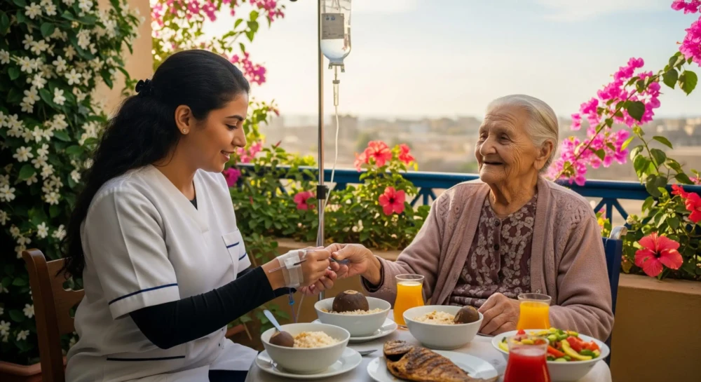رعاية المسنين بالمنزل